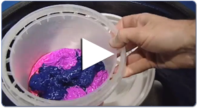 Mixing Coloured Silicone